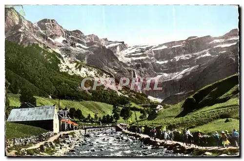 Ansichtskarte AK Gavarnie La Chaumiere le Gave et le Cirque