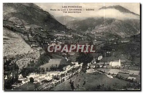 Cartes postales Gavarnie Les Pyrenees Route de Luz a Gedre