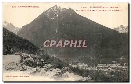 Cartes postales Les Hautes Pyrenees Cauterets et le Peguere Vue prise du chemin de la reine Hortense