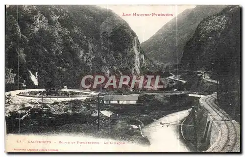 Ansichtskarte AK Les Hautes Pyrenees Route de Pierrefitte Le limacon