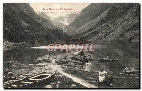 Ansichtskarte AK Les Hautes Pyrenees Cauterets Le Lac De Gaube Ane Donkey