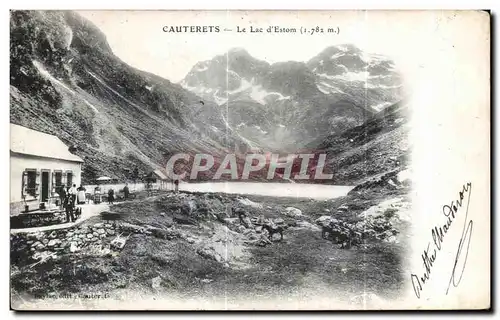 Ansichtskarte AK Cauterets Le Lac d Estom