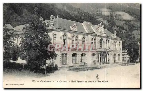 Cartes postales Cauterets Le Casino Etablissement thermal des Oeufs