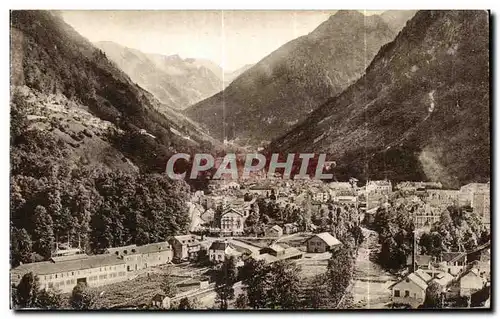Cartes postales Cauterets Vue Generale Sur Ville Et Vallee de Lutour