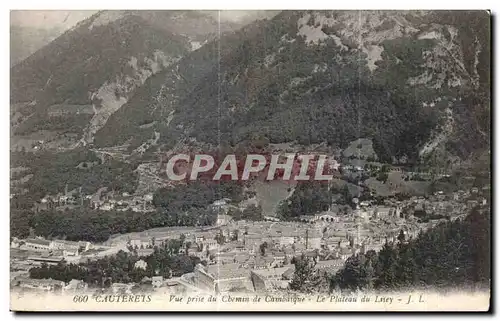 Cartes postales Cauterets Vue prise du Chemin de Cambasque Le Plateau du Lisey