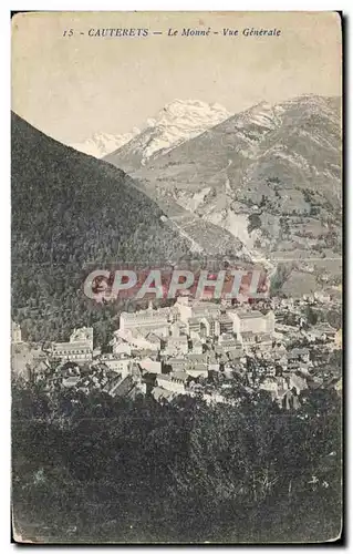 Cartes postales Cauterets Vue generale Le Monne