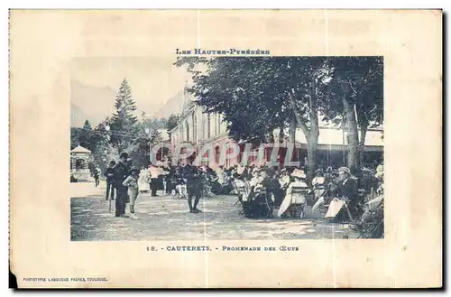 Cartes postales Cauterets Les Hautes Pyrenees Promenade Des oeufs