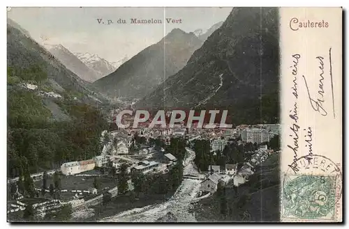 Cartes postales Cauterets Vue prise du Mamelon Vert