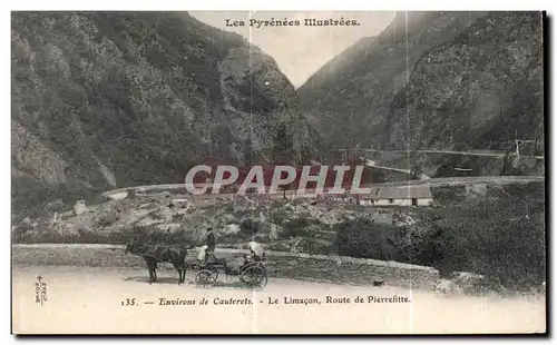 Ansichtskarte AK Les Pyrenees IIIustrees Environs de Cauterets Le limacon Route de Pierrefitte