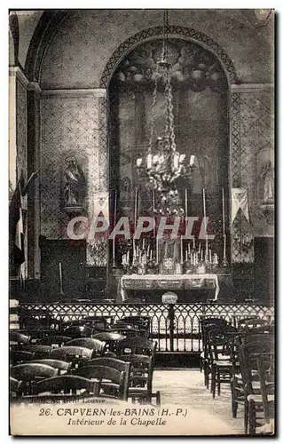 Ansichtskarte AK Capvern les Bains Interieur de la Chapelle