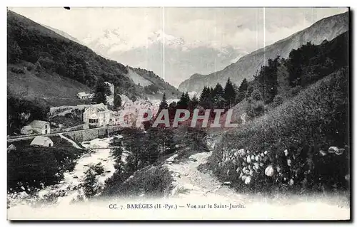 Cartes postales Bareges Vue Sur le Saint Justin