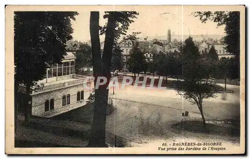 Ansichtskarte AK Bagneres de Bigorre Vue prise des Jardins de I Hospice