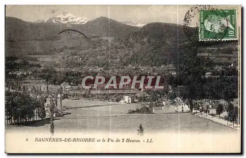 Cartes postales Bagneres De Bigorre et le Pic de 2 Heures