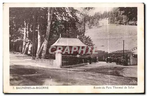 Ansichtskarte AK Bagneres De Bigorre Entree du Parc Thermal de Salut