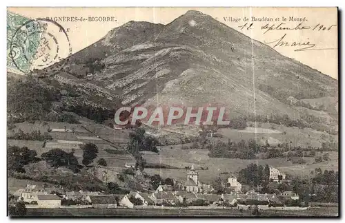 Cartes postales Bagneres de Bigorre Village de Baudean et la Monne