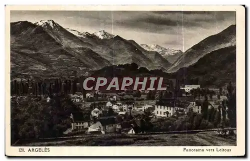 Cartes postales Argeles Panorama vers Leitous