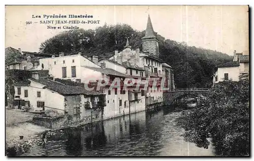 Cartes postales Les Pyreness lllustrees Saint Jean Pied de Port Nive et Citadelle