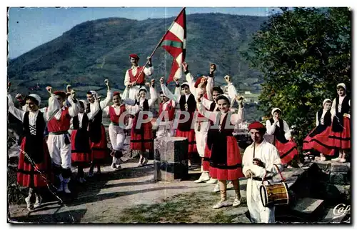 Ansichtskarte AK Folklore Basque So Fandango Garaztarrak Saint Jean Pied de Port Folklore Costume