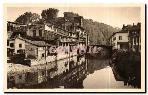 Ansichtskarte AK Le Pays Basque St Jean Pied de Port Viealles Mainsons en bordure de la Nive