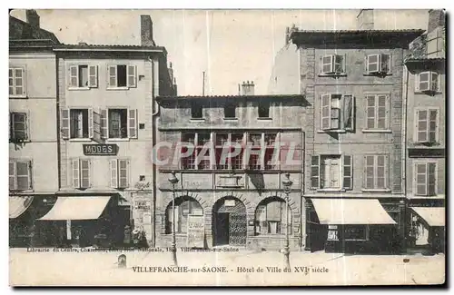 Cartes postales Villefranche sur Saone Hotel de Ville du XVI siecle