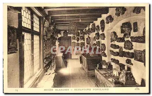 Cartes postales Musee Alsacien Sculpture Populaire Strasbourg