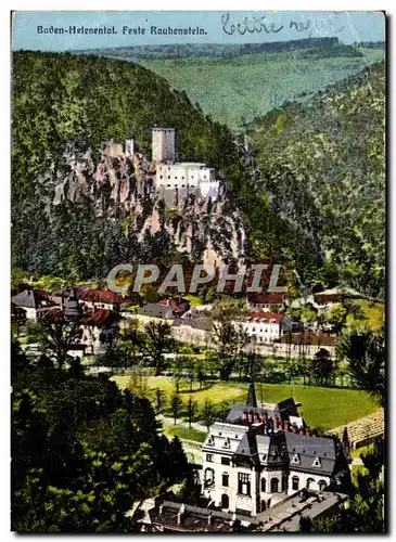 Cartes postales Baden Helenental Feste Rauhenstein