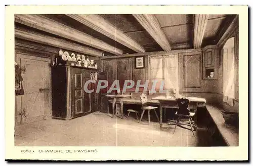 Cartes postales Chambre De Paysans Alsace