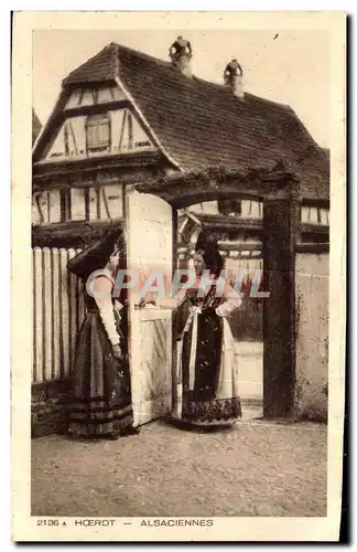 Ansichtskarte AK Hoerdt Alsaciennes Folklore Costume