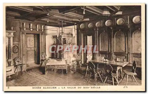 Cartes postales Musee Alsacien La Salle Du 17eme Strasbourg