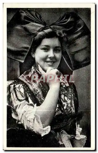 Cartes postales Alsacienne Folklore Costume Femme