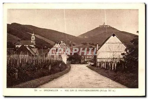 Cartes postales Orschwiller vue sur le haut koenigsbourg