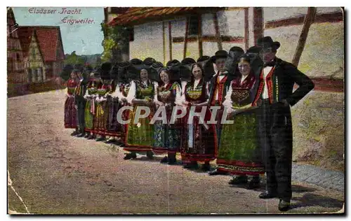 Cartes postales Elsasser Tracht Engweiler Folklore Costume