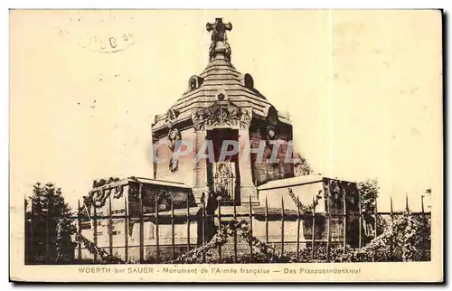 Ansichtskarte AK Woerth sur Sauer Monument de l Armee francaise