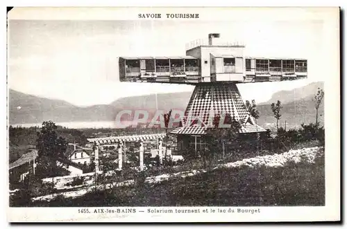 Cartes postales Aix Les Bains Solarium Tournant et le lac du Bourget Energie solaire