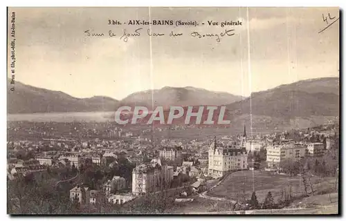 Cartes postales Aix Les Bains Savoie vue generale