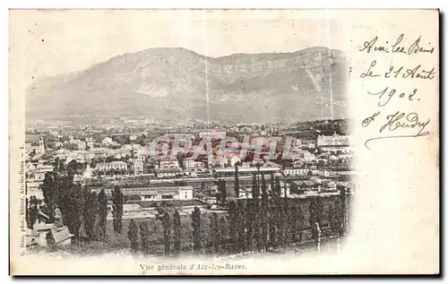 Cartes postales Aix Les Bains Vue Generale