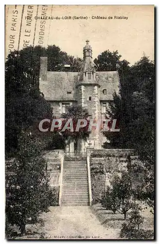 Ansichtskarte AK Chateau du Loir Sarthe Chateau de Riablay