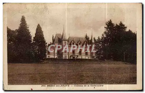 Ansichtskarte AK Besse sur Braye Sarthe Chateau de la Godeliniere
