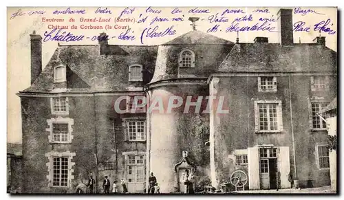 Ansichtskarte AK Environs de Grand Luce Sarthe Chateau du Corbuon