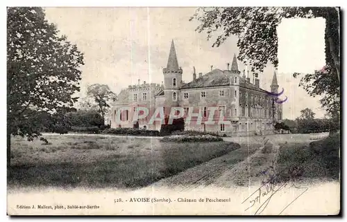 Cartes postales Avoise Sarthe Chateau de Pescheseul