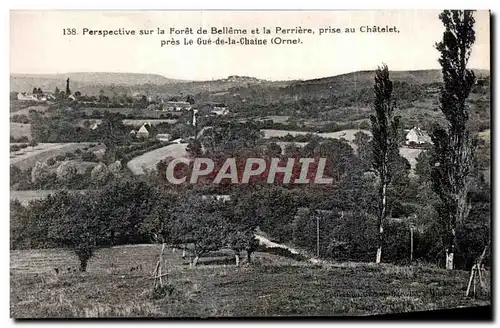 Cartes postales Perspective sur la Foret de Belleme et la Perriere Prise au Chatelet Pres Le Gue de la Chaine