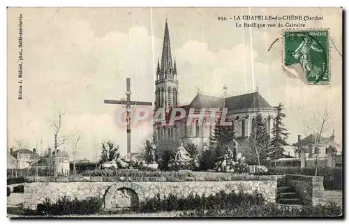 Ansichtskarte AK La Chapelle du Chene La Basilique Vue du Calvaire