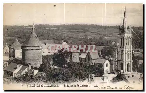 Cartes postales Sille le Guillaume L eglise et le Chateau