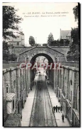 Cartes postales Le Mans Le Tunnel partie centrale Construit en HAute de la