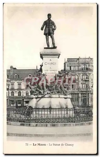 Cartes postales Le Mans La Statue de Chanzy Militaria