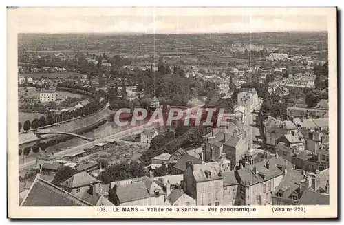 Ansichtskarte AK Le Mans Vallee de la Sarthe Vue Panoramique