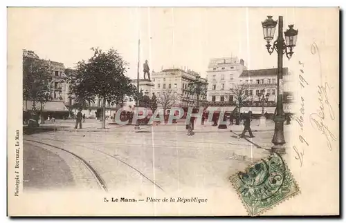 Cartes postales Le Mans Place de la Republique