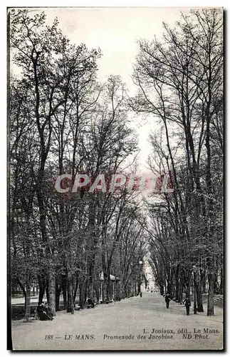 Cartes postales Le Mans Promenade des Jacobins