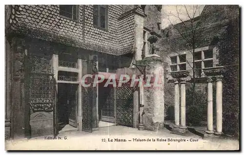 Cartes postales Le Mans Maison de La Reine Berengere Cour