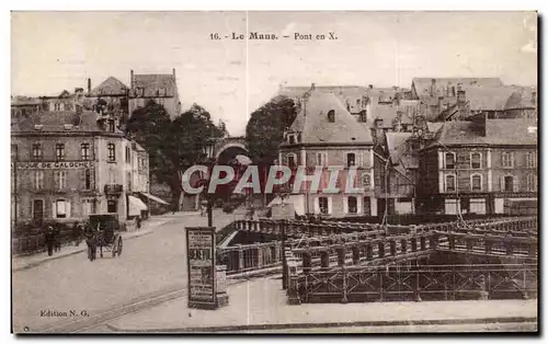 Cartes postales Le Mans Pont en X